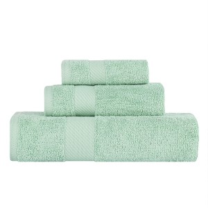 Modern Solid Classic Luxury Egyptian Cotton Towel Set by Blue Nile Mills - 1 of 4