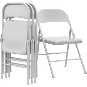 coucheta Meta lFolding Chairs Set of 2,Portable Kitchen Chair 
Foldable ，350lb Weight - 1 of 4