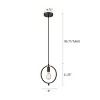 Chloe Lighting Ironclad Industrial 1 Light Rubbed Bronze Mini Ceiling Pendant 9" Wide - 3 of 3