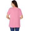 Woman Within Plus Size Eyelet Henley Tee - 3 of 4