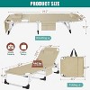 DoCred Heavy Duty 5-Position Folding Chaise Lounge Chair for Outdoor Sunbathing, Pool, Beach & Patio – Single & 2-Pack Options Available - 3 of 4
