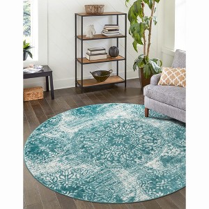Unique Loom Sofia Grand Floral Indoor Woven Area Rug - 1 of 4