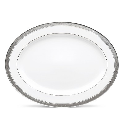 Noritake Crestwood Platinum Large Oval Serving Platter