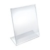 Azar Displays Angled L-Shaped Sign Holder Frame with Slant Back Design 8.5"x 11''High- Vertical/Portrait, 10-Pack - 3 of 4