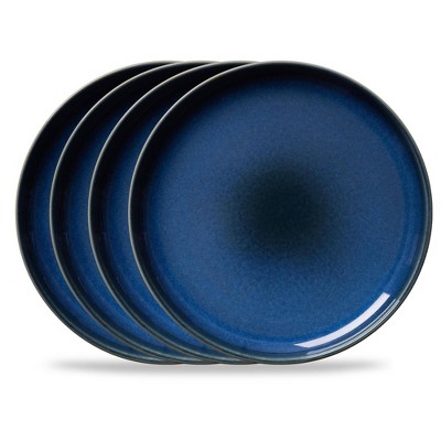 Corelle 10.5" 4pk Stoneware Dinner Plates Dark Blue