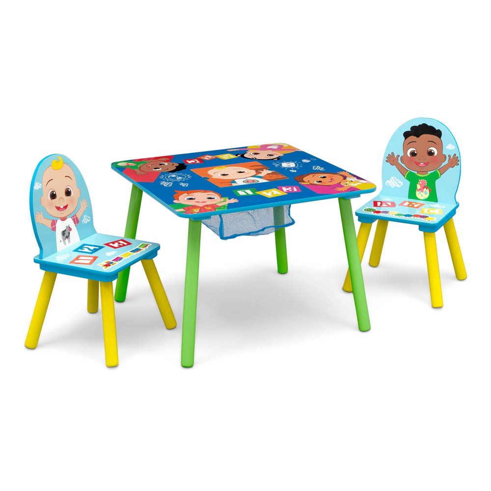 Delta Children CoComelon Kids' Table and Chair Set with Storage (2 Chairs Included) - Greenguard Gold Certified - 3ct -  88077026