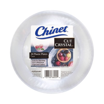 Chinet Cut Crystal 7" Plate - 24ct