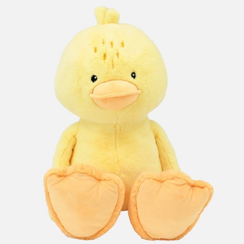 duck stuffed animal with pink cheeks