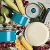 Go Healthy! by Farberware Nonstick Cookware Pots and Pans Set with QuiltSmart Technology, 14-Piece, Aqua - 2 of 4
