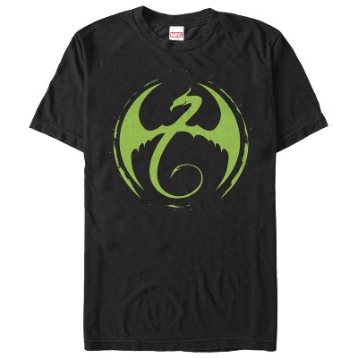 Men's Marvel Iron Fist Dragon Logo T-shirt : Target