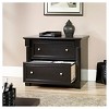 Sauder Palladia Lateral File Cabinet Wind Oak: Mid-Century Modern, 2-Drawer, Particle Board, 29.606"H - 3 of 4