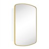 TEHOME Arched Recessed and Surface Mount Metal Framed Bathroom Medicine Cabinet with Mirror - 2 of 4