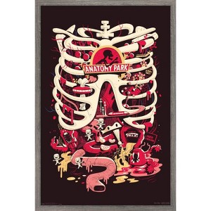 Trends International Rick And Morty - Anatomy Park Framed Wall Poster Prints - 1 of 4