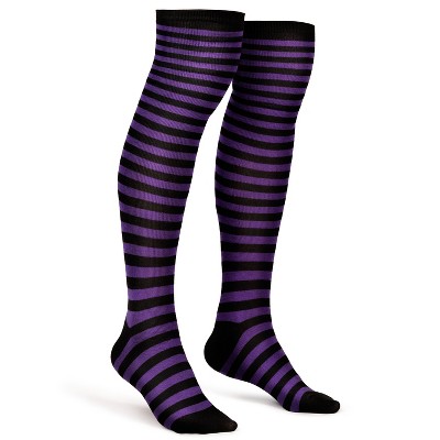 Joyfy Women Over The Knee Striped Thigh High Costume Accessories Stockings Socks for Women and Girls