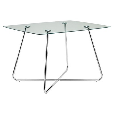 target glass dining table