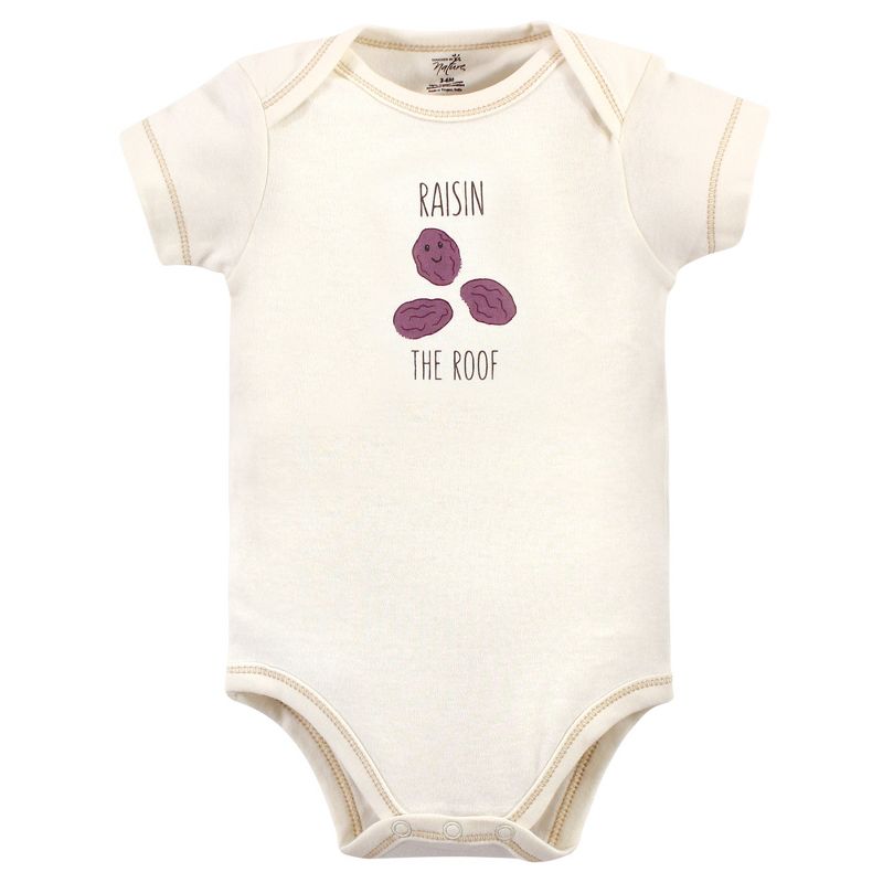 Touched by Nature Organic Cotton Bodysuits 5pk, Muffin, 6 of 8