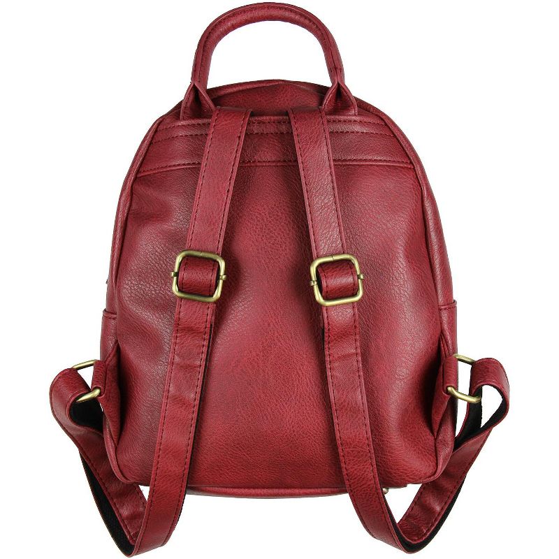 Harry Potter Bag Hogwarts School Crest Faux Leather Mini Backpack Red, 2 of 5