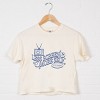 S.W.Smiley Less Screen More Self - Women's Boxy Crop Top Graphic T-Shirt - 3 of 4