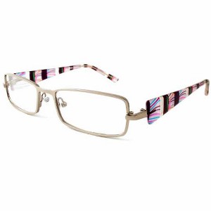 Calabria 845 Designer Women Rectangle Techno Reading Glasses with Hard Case 53mm - 1 of 4