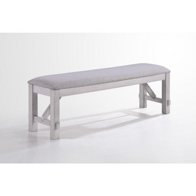 Maisie Bench-White/ Brown