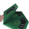 VisioGear 48" Folding Poker Tabletop for 8-Player, Portable Game Layout Mat, Green, 48"*48"*0.5" - 3 of 4