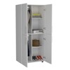 SEVOBAL Armoires 70 Inch High Four Door Armoire with Shelves and Hanging Rod for Bedroom Storage, White, 31.5"*18.9"*70.8" - 4 of 4