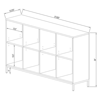 darley 8 cube bookcase