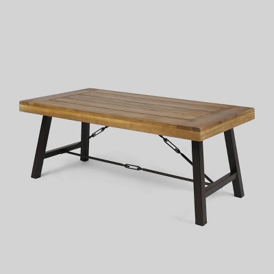 Catriona Acacia Wood Coffee Table - Teak - Christopher Knight Home