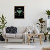 Stupell Industries Luna Moth with Florals Black Framed Floater Canvas Wall Art - 2 of 4