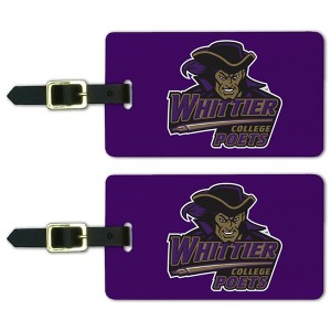 Whittier College Primary Logo Luggage ID Tags Suitcase CarryOn Cards  Set of 2 - 1 of 4