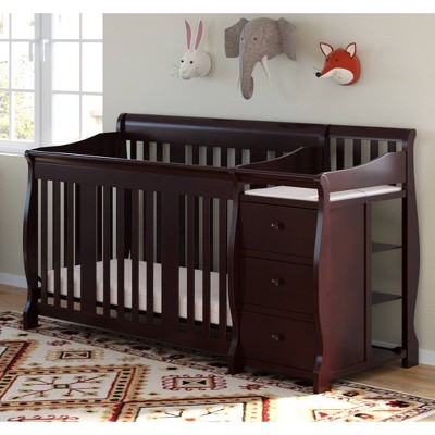 storkcraft portofino 4 in 1 fixed side convertible crib changer