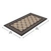 Apache Mills 1'6"x2'6" Premier Woven Bow Lattice Doormat Black Sisal - 3 of 4