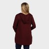 24seven Comfort Apparel Maternity Long Sleeve Draped Rounded Hem Jacket - 2 of 3