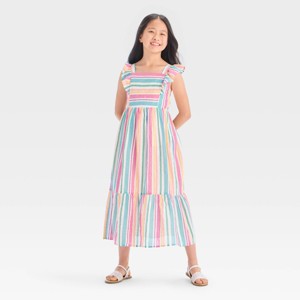 Girls' Sleeveless Knit Midi Dress - Cat & Jack™ - 1 of 3