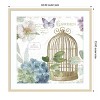 Amanti Art Rainbow Seeds Floral Birdcage III v2 by Lisa Audit Wood Framed Wall Art Print - 4 of 4