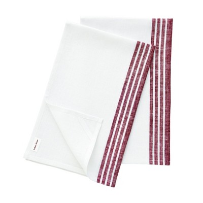 burgundy and white