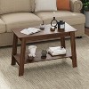 31.5" Coffee Table, Modern Industrial Rectangular, 2-Tier Storage, Durable, Easy Assembly for Living Room, Apartments, Offices - 3 of 4