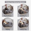 MOONMISS Ultra Soft Fluffy Loveseat Bean Bag Sofa with Pillows, Oversized Chase Lounge Chair Indoor for Living Room Bedroom - 4 of 4