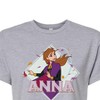 Women's - Frozen 2 - Anna Stirs Up Leaves Cropped Graphic T-Shirt - 2 of 4