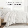 Quatrefoil & Farmhouse Vine Prints 3PC Duvet Cover & Shams Set, Ultra Soft, Easy Care - Becky Cameron - 2 of 4