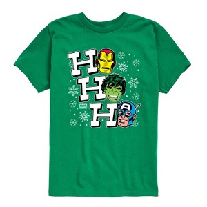 Boys' - Marvel - Ho Ho Ho Short Sleeve Graphic T-Shirt - 1 of 4