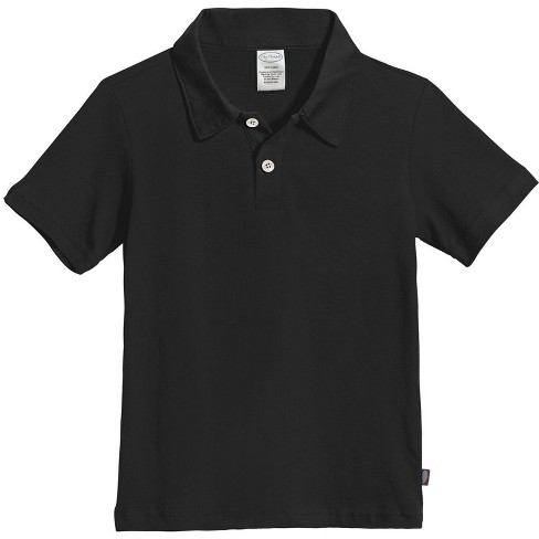 City Threads Usa made Soft Cotton Boys Jersey 2 button Short Sleeve Polo Shirt Target