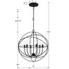 Crystorama Lighting Solaris 6 - Light Chandelier in  Black - 2 of 4