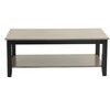 PAGED Coffee Table with Shelf, Contemporary Living Room Table with Faux Marble Top, Center Table for Living Room, Study - 2 of 4