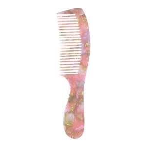 Unique Bargains Durable Hair Straightening Comb For Curly Hair Purple 1 Pc - 1 of 4