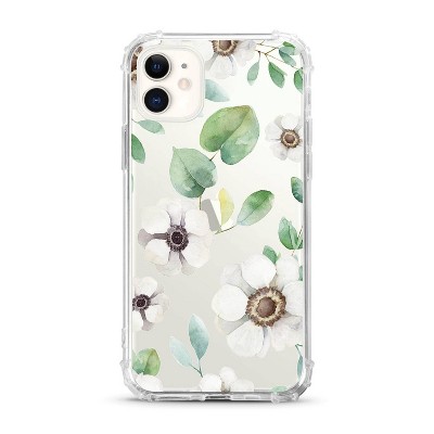 OTM Essentials Apple iPhone 11 Clear Case - Anemone Flowers White