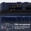 Vynxaria 3-Piece Blue Hardshell Luggage Set (20/24/28) Carry-On Check-in Suitcases TSA-Approved Lock Spinner Wheels - 4 of 4