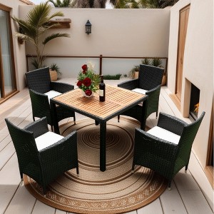 Sapphtopaz Patio Furniture Sets Wicker Patio Lounge Chairs with Cushions and Table for Backyard, Outdoor, Terrace - 1 of 4