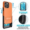 Nakedcellphone Combo for iPhone 15 Pro Max - Rugged Phone Cover with Stand and Belt Clip Holster - 4 of 4