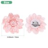 Unique Bargains Alloy Satin Fabric Big Rose Flower Dainty Brooches 1 Pc - 3 of 4